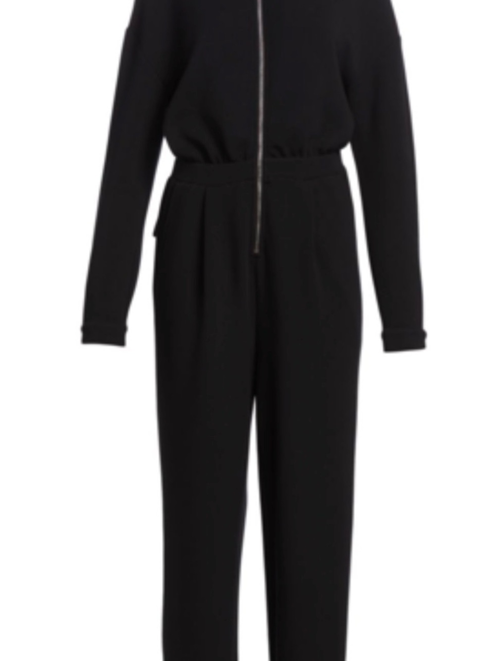 Varley Zip Front Jogger Jumpsuit Black Size Medium - Picture 5 of 9
